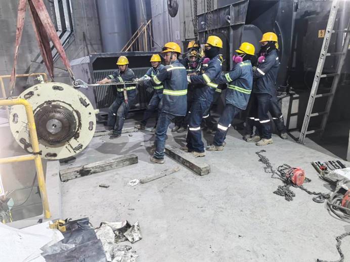 米拉多銅礦廢石運行系統(tǒng)停產檢修完成