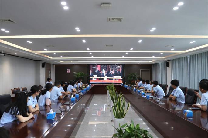 公司組織收看紀念中國人民抗日戰(zhàn)爭暨世界反法西斯戰(zhàn)爭勝利80周年大會
